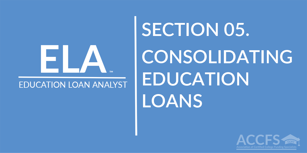 Consolidating Education Loans