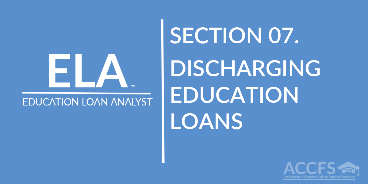 Discharging Education Loans